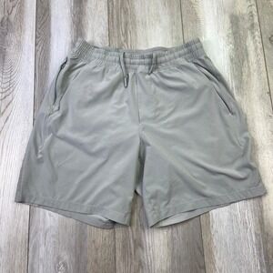 Lululemon Pace Breaker Shorts Mens Small Gray Lined Gym Running M7B24S *